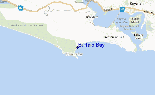 mappa di localizzazione di Buffalo Bay
