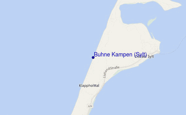 mappa di localizzazione di Buhne Kampen (Sylt)