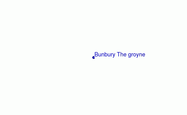mappa di localizzazione di Bunbury The groyne