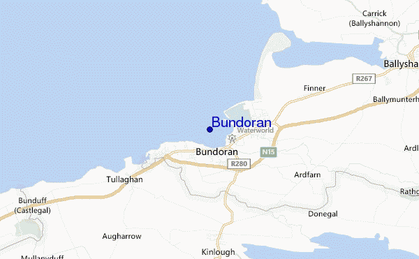 mappa di localizzazione di Bundoran