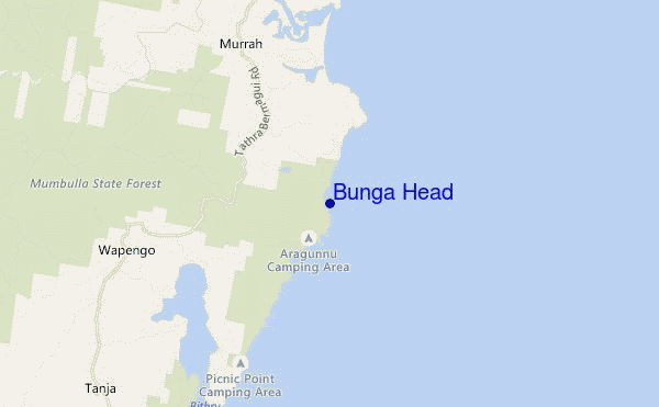 mappa di localizzazione di Bunga Head