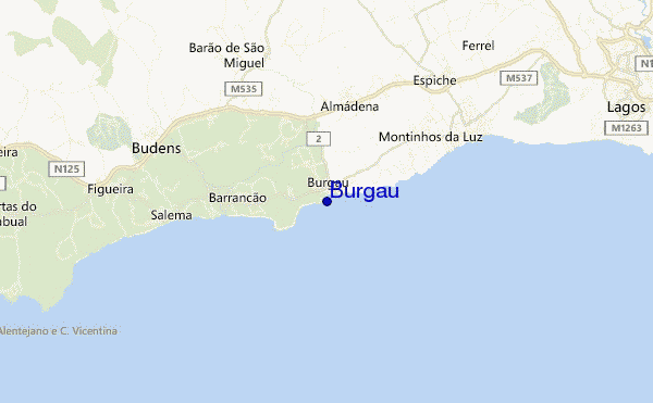 mappa di localizzazione di Burgau