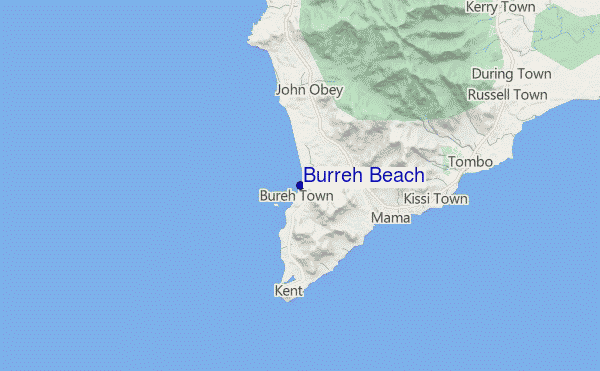 mappa di localizzazione di Burreh Beach