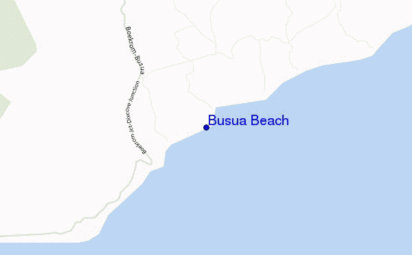 mappa di localizzazione di Busua Beach