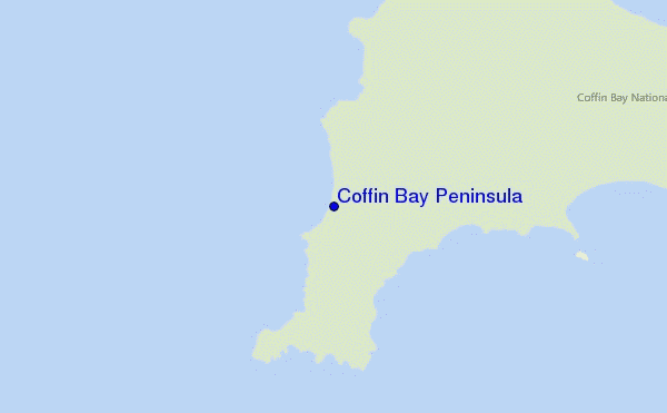 mappa di localizzazione di Coffin Bay Peninsula