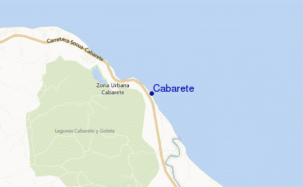 mappa di localizzazione di Cabarete