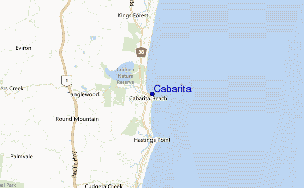 mappa di localizzazione di Cabarita