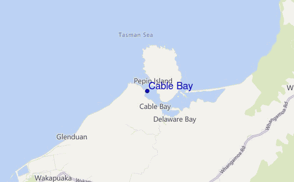 mappa di localizzazione di Cable Bay