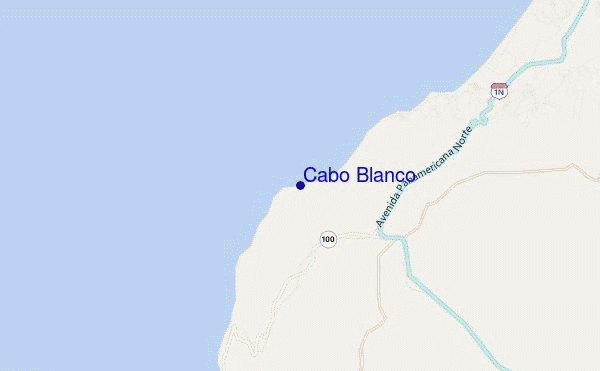 mappa di localizzazione di Cabo Blanco