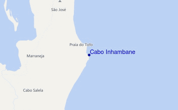 mappa di localizzazione di Cabo Inhambane
