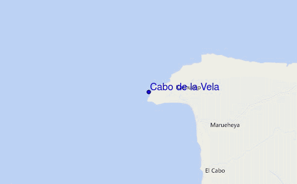 mappa di localizzazione di Cabo de la Vela