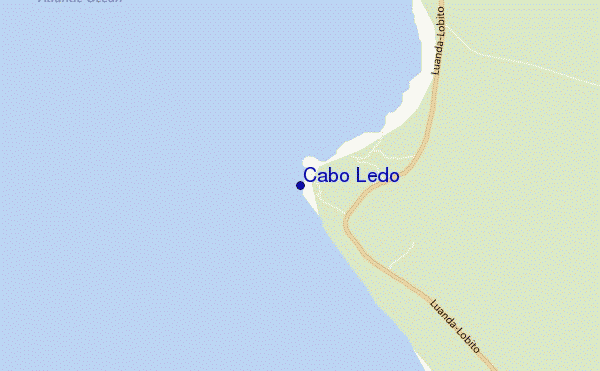mappa di localizzazione di Cabo Ledo