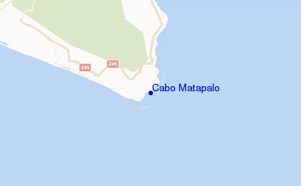 mappa di localizzazione di Cabo Matapalo