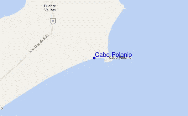 mappa di localizzazione di Cabo Polonio