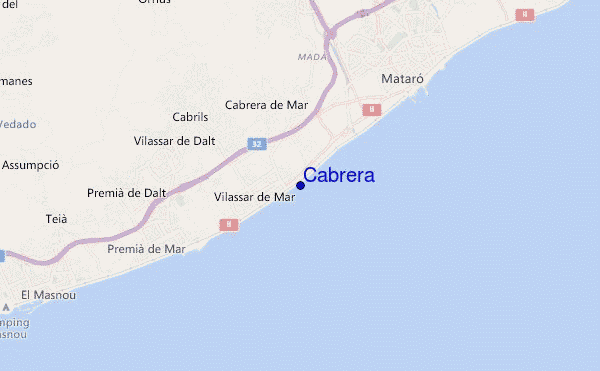 mappa di localizzazione di Cabrera