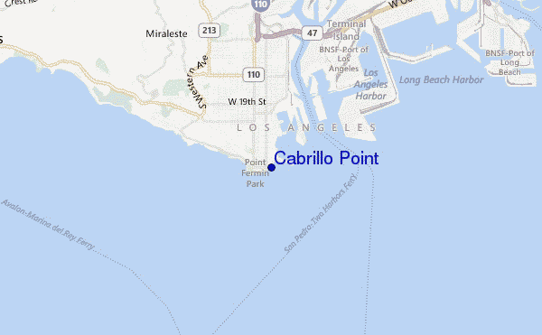 mappa di localizzazione di Cabrillo Point