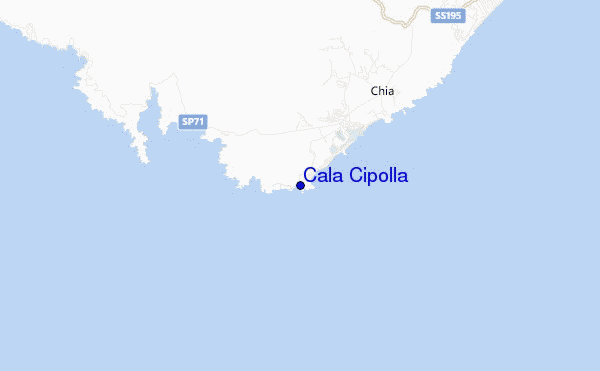 mappa di localizzazione di Cala Cipolla