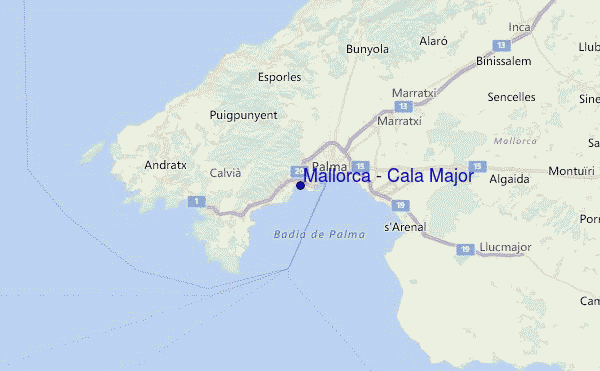 Mallorca - Cala Major Location Map