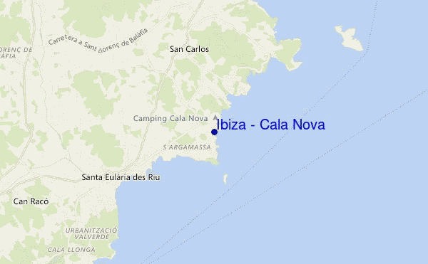 mappa di localizzazione di Ibiza - Cala Nova