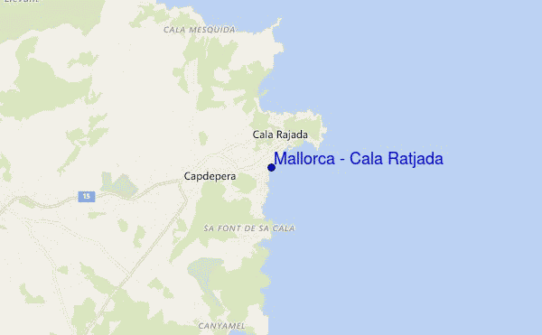 mappa di localizzazione di Mallorca - Cala Ratjada