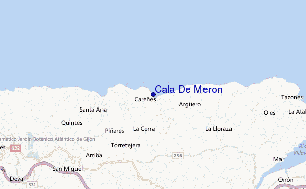 mappa di localizzazione di Cala De Meron