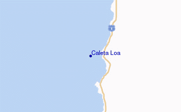 mappa di localizzazione di Caleta Loa