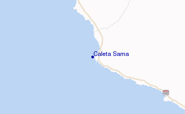 mappa di localizzazione di Caleta Sama
