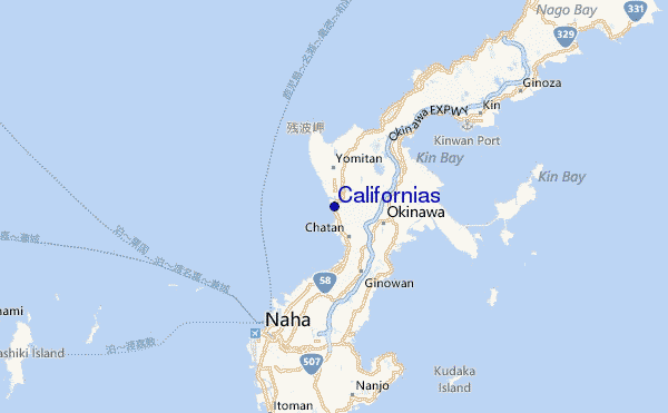 Californias Location Map