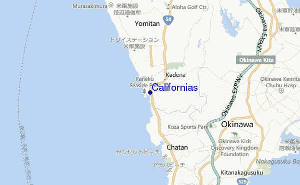 mappa di localizzazione di Californias