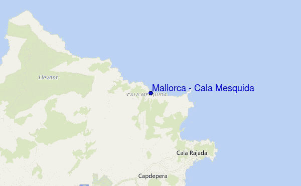 mappa di localizzazione di Mallorca - Cala Mesquida