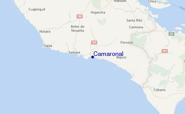 Camaronal Location Map