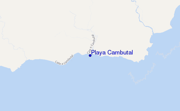 mappa di localizzazione di Playa Cambutal