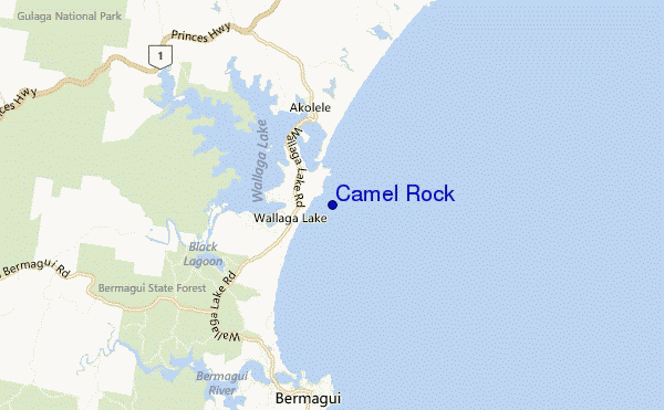 mappa di localizzazione di Camel Rock