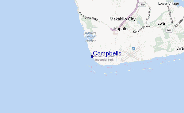 mappa di localizzazione di Campbells