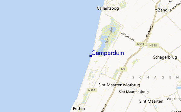 mappa di localizzazione di Camperduin