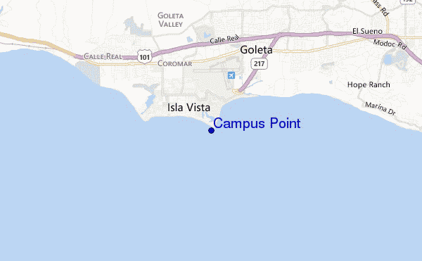 mappa di localizzazione di Campus Point