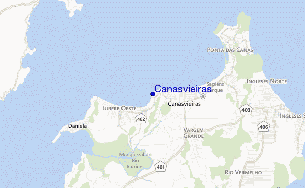 mappa di localizzazione di Canasvieiras