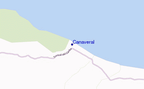 mappa di localizzazione di Cañaveral