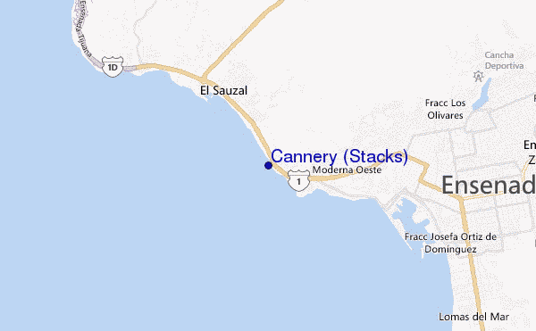 mappa di localizzazione di Cannery (Stacks)
