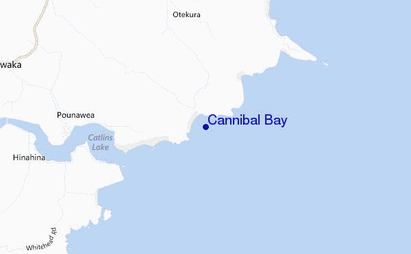 mappa di localizzazione di Cannibal Bay