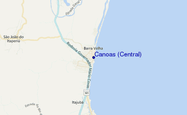 mappa di localizzazione di Canoas (Central)