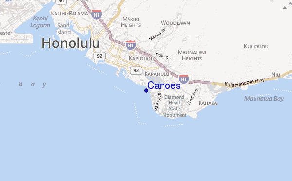 mappa di localizzazione di Canoes
