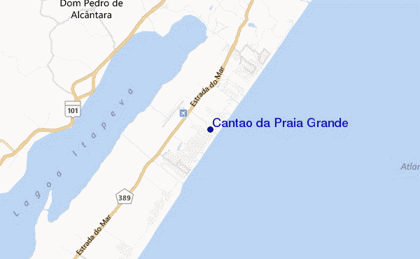 mappa di localizzazione di Cantao da Praia Grande