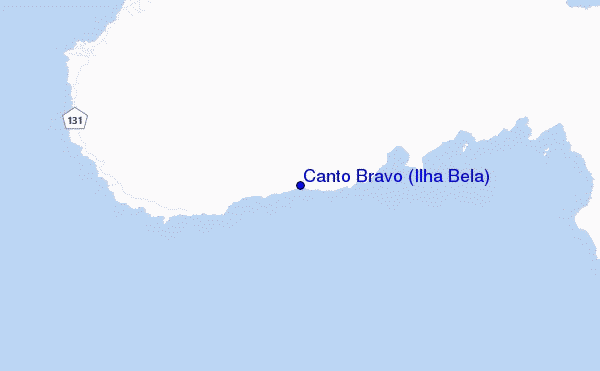 mappa di localizzazione di Canto Bravo (Ilha Bela)
