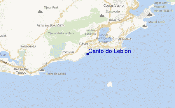 mappa di localizzazione di Canto do Leblon