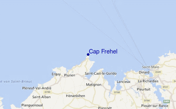 Cap Frehel Location Map