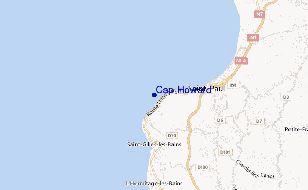 mappa di localizzazione di Cap Howard