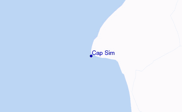 mappa di localizzazione di Cap Sim