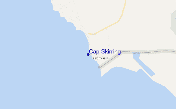 mappa di localizzazione di Cap Skirring