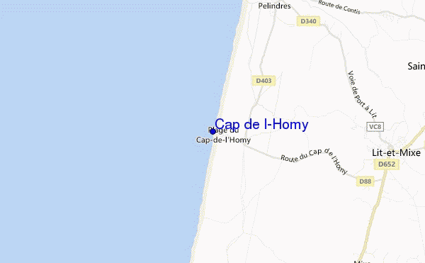 mappa di localizzazione di Cap de l'Homy